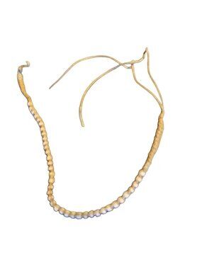 Macrame Necklace White Puka Artisan Tribal Island Natural Jute Hemp Beachwear